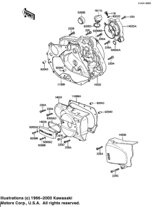 KZ250 Крышки двигателя