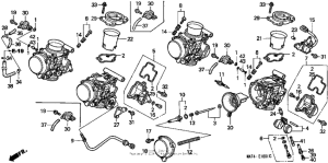 CBR1100XX Карбюратор