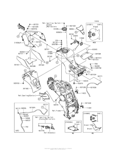 ZX1400 Топливный бак