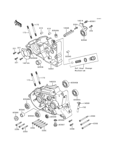 KH125 Картер двигателя