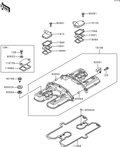 ZG1200 Крышка головки цилиндров