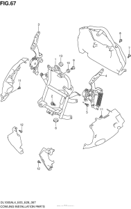 DL1000 (ABS) Cowling Installation Parts