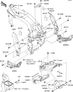 ZR1000 Рама ,крепежные детали