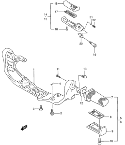 VS800 Подножки