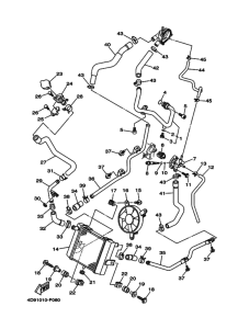 YP250 ラジエタ & ホース