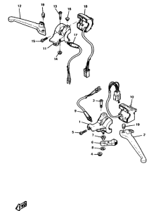 CW50 Handle switch. lever