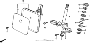 CR60R Steering stem 84