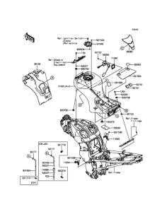 ZG1400 Топливный бак