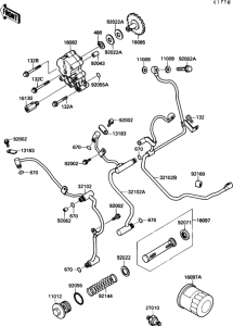 VN1500 Масляный насос и фильтр