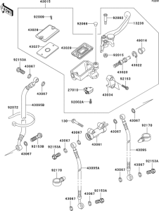 ZX600 Главный тормозной цилиндр