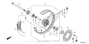  Переднее колесо