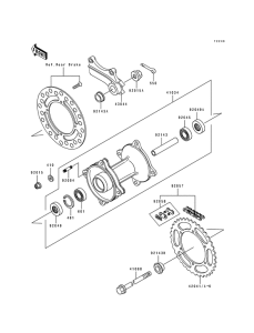 KX100 Задняя втулка