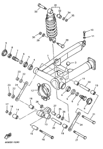 XJ900S Rear arm. suspension