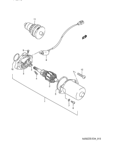 AJ50 Стартерный мотор