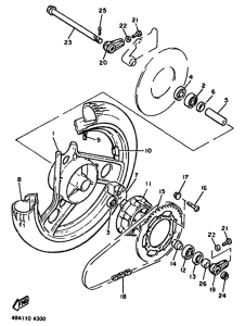 XJ600 Переднее колесо