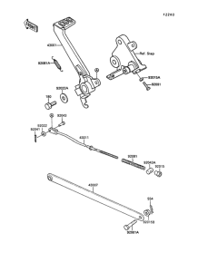 EX400 Педаль тормоза
