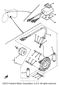 YZ125G Генератор