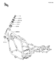 ZX750 Frame comp