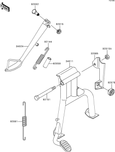 ER500 Подножка
