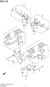 VL800 Подножки
