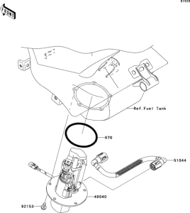 ZX600 Топливный насос