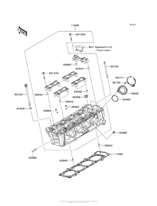 ZX1000 Головка цилиндров