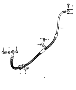 GS1000 Задние тормозные трубки