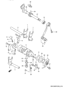GN125 Переключение передач