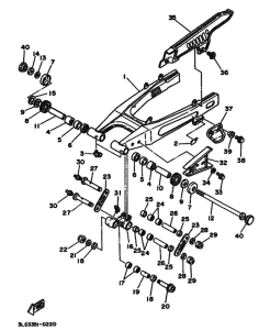 XTZ750 XTZ750B Задний рычаг и подвеска