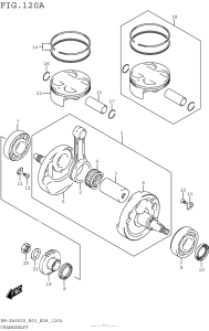 RM-Z450 Коленвал
