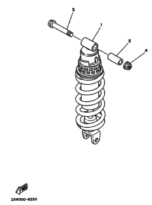 TZR250 Задняя подвеска