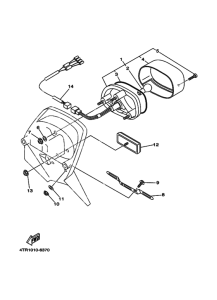 XVS400 ﾃｰﾙﾗｲﾄ 1
