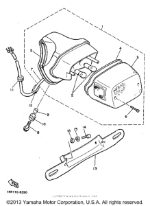 XV750DC Фонарь