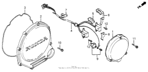 CB650SC Clutch cover + pulse generator