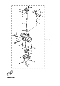 YQ100 Carburetor assy