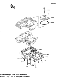KZ1100 Крышка сапуна / маслосборник