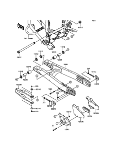 KLX250 スイングアーム