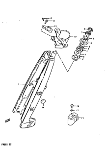 FR80 Вилка передней оси