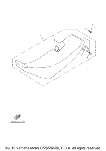 YZ80M1 Сиденье