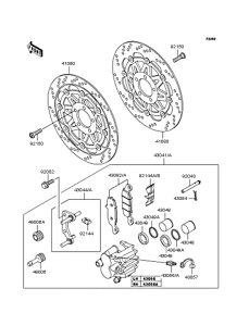 ZR1100 Передний тормоз