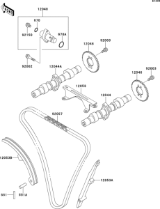  Camshafts / tensioner