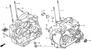 XR100 Картер двигателя