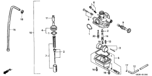 NSR50S Carburetor assy