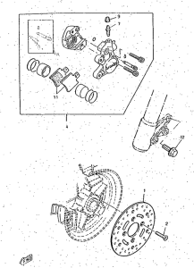 CW50RS Передний тормоз