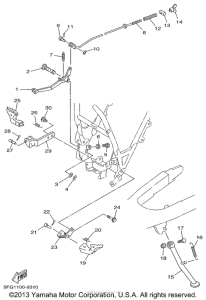 TTR225LC Подножки