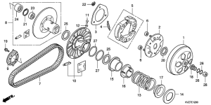 NSS250 (ABS) Вариатор