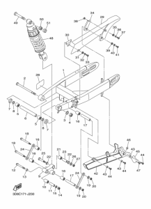 XVS1300A Rear arm & suspension
