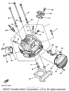TW200BC Головка цилиндров