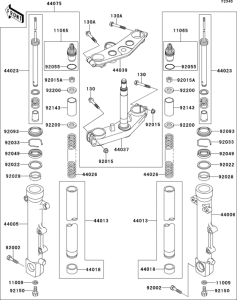 ZR1100 Передняя вилка