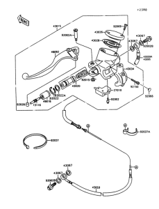 VN1500 Цилиндр сцепления
